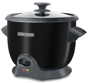 [BD-RCD628B] Arrocera multiuso 28 tazas 2.8 lts - tecnologia duraglide - color negro + Black + Decker