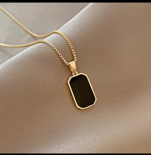 [glamo501] Collar Ébano Nocturno